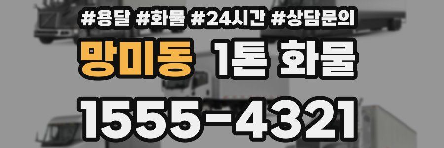 망미동 1톤 화물