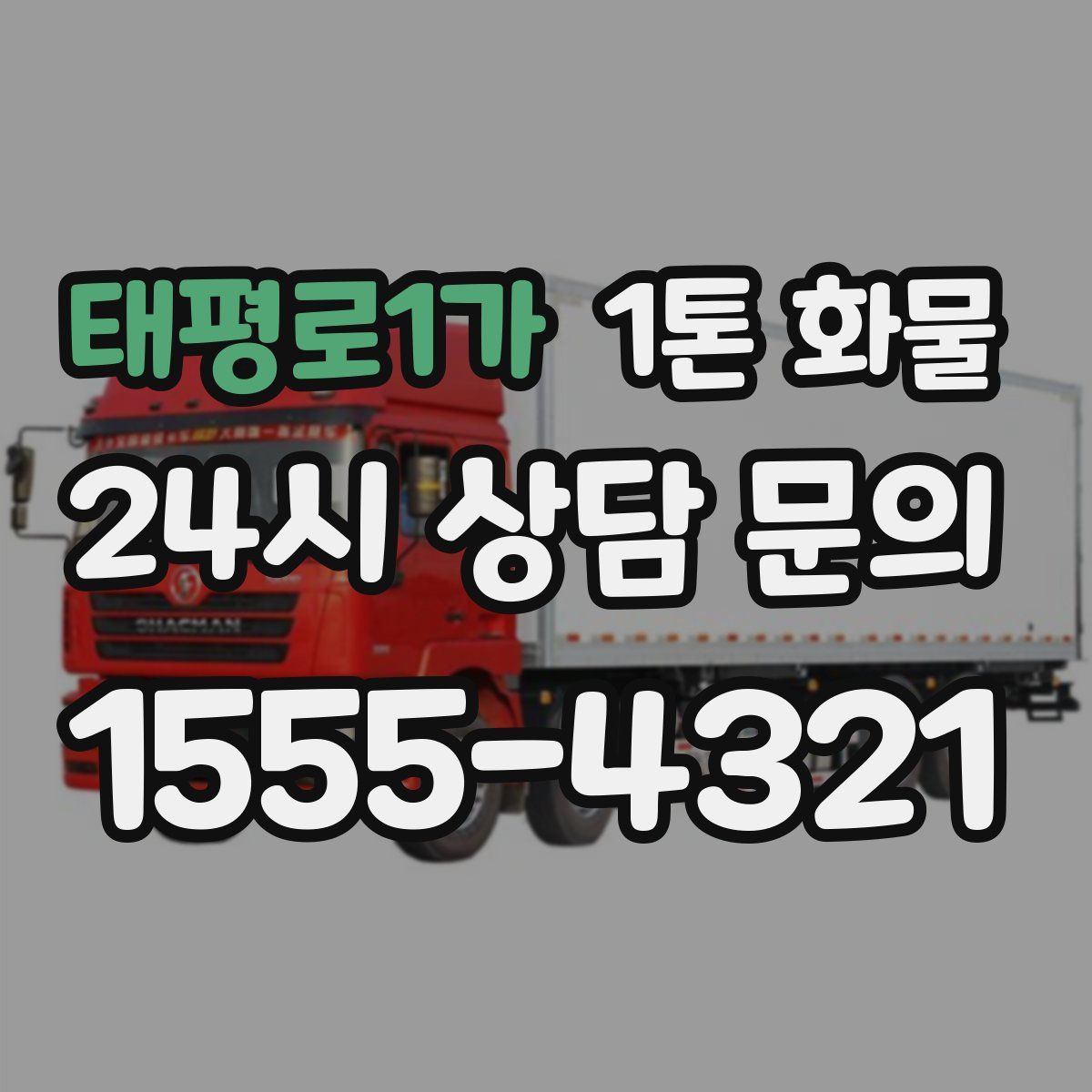 태평로1가 1톤 화물