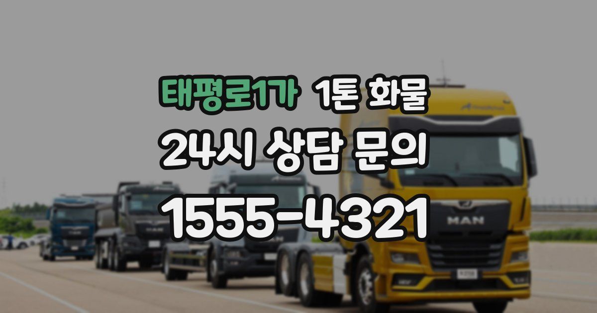 태평로1가 1톤 화물