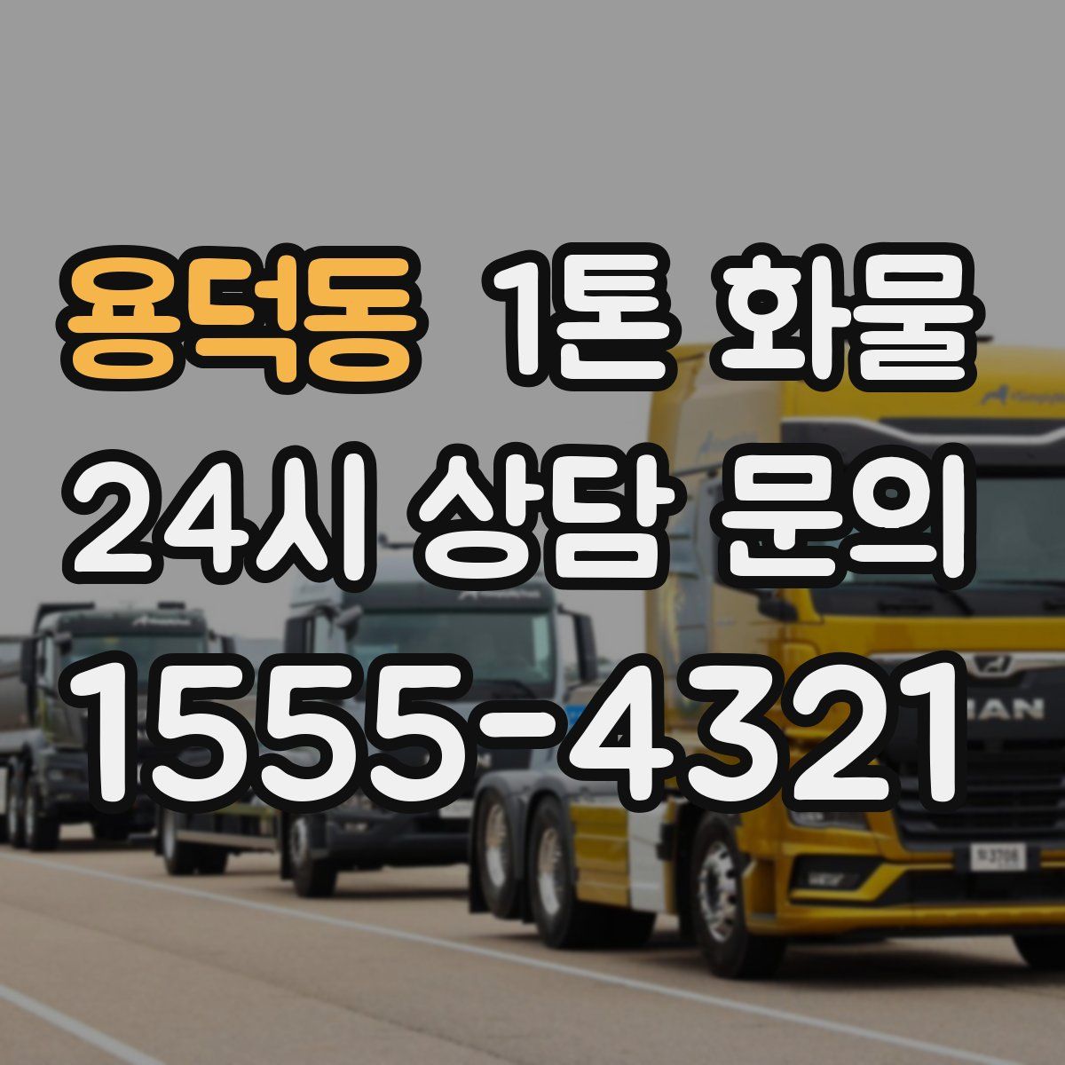 용덕동 1톤 화물