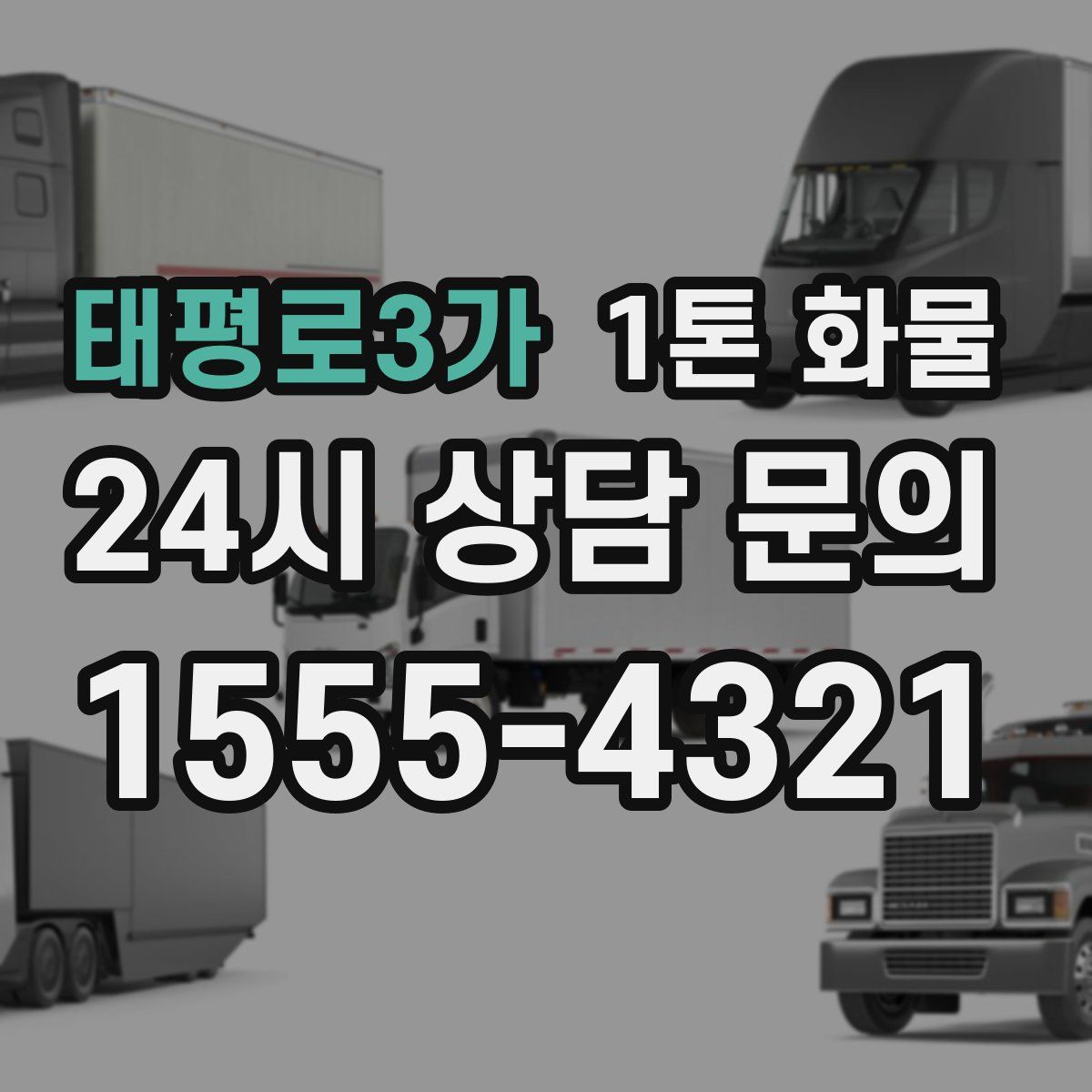 태평로3가 1톤 화물
