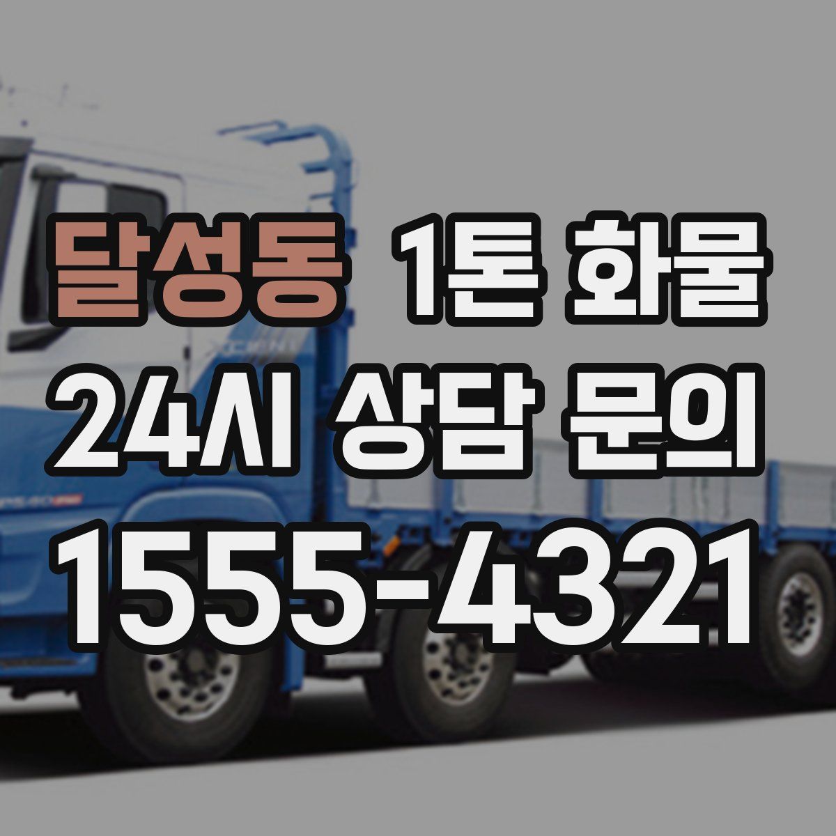 달성동 1톤 화물