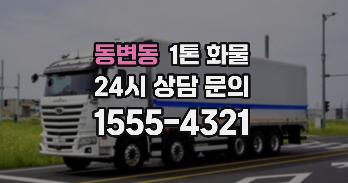 동변동 1톤 화물