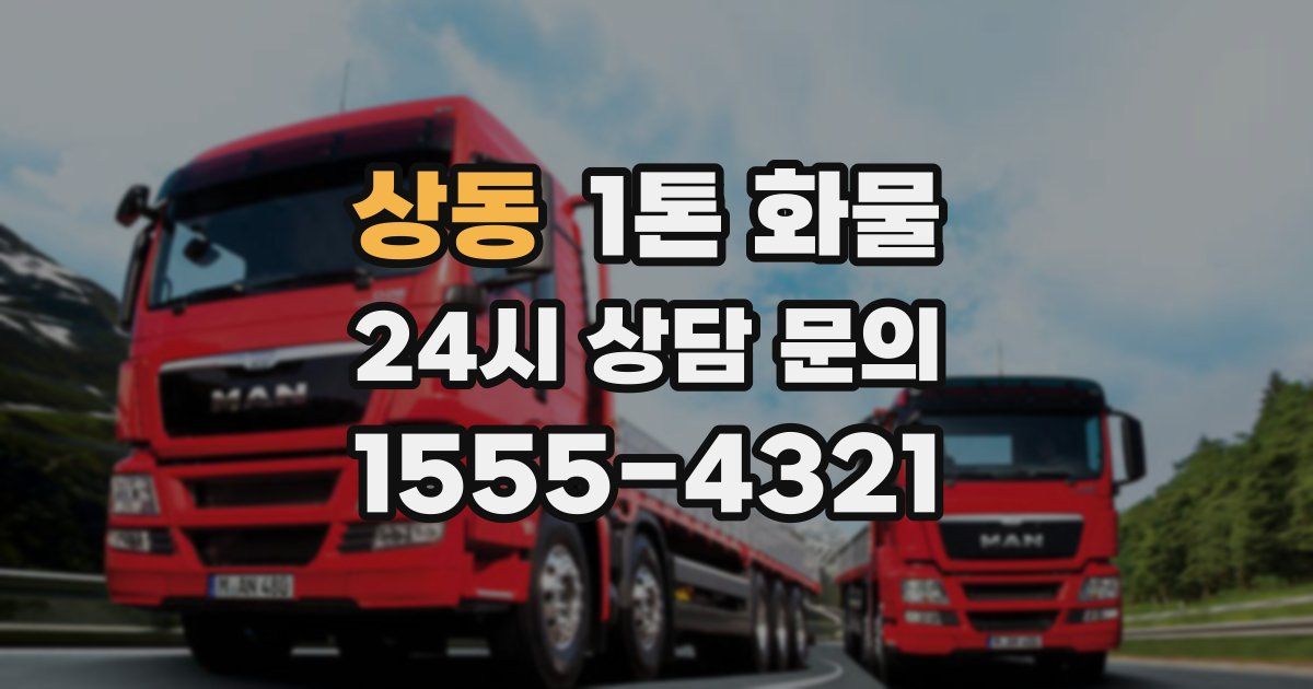 상동 1톤 화물