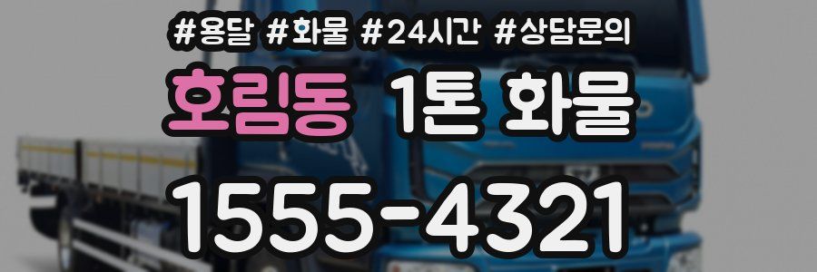 호림동 1톤 화물