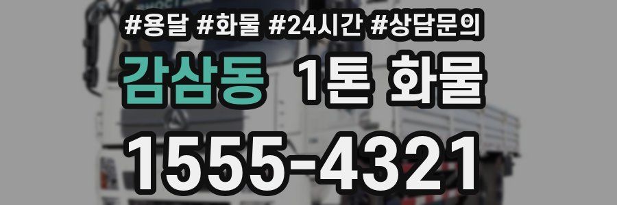 감삼동 1톤 화물