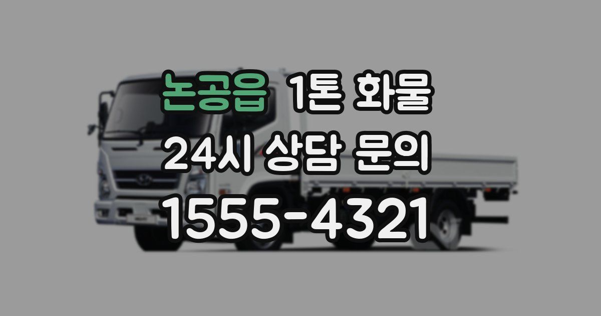 논공읍 1톤 화물