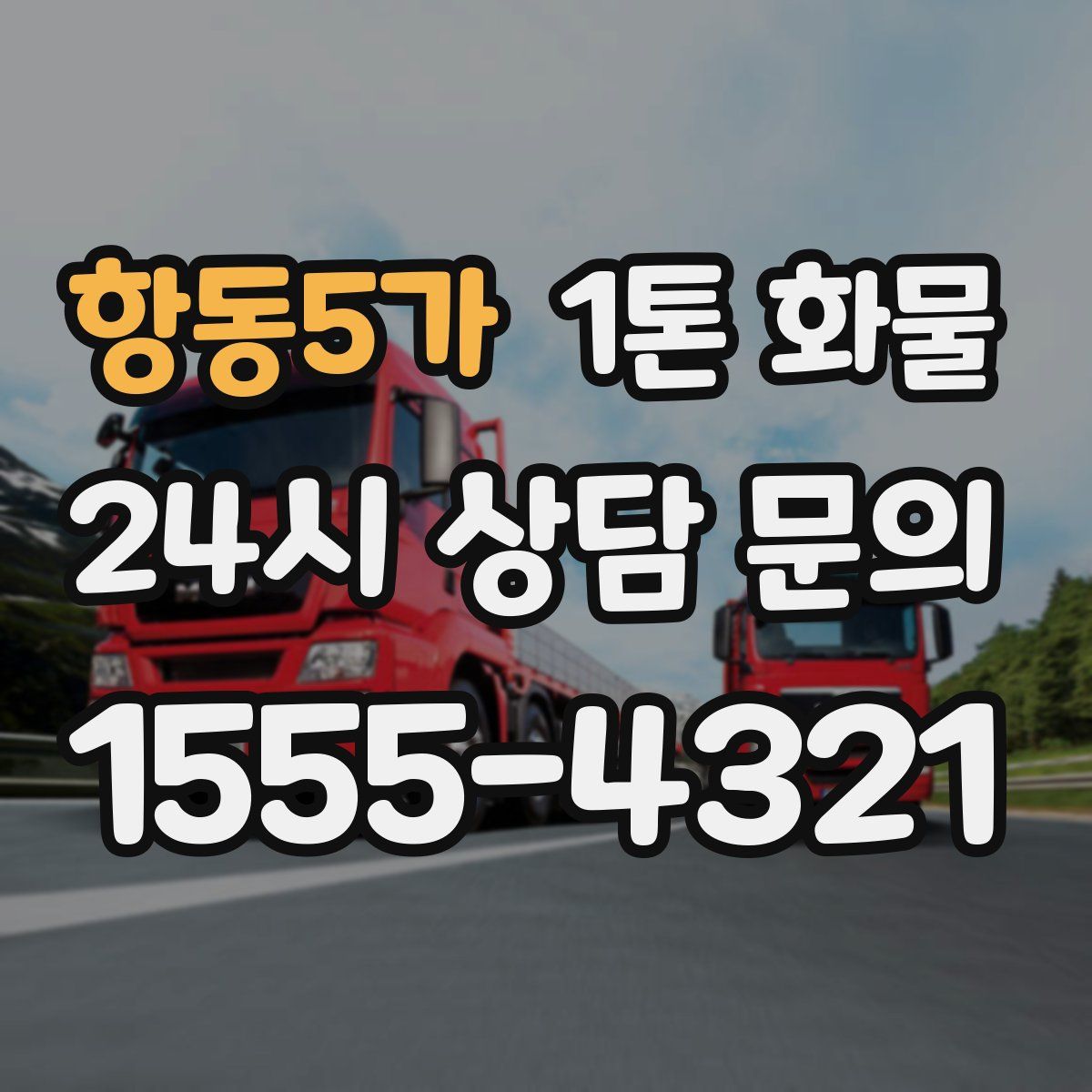 항동5가 1톤 화물