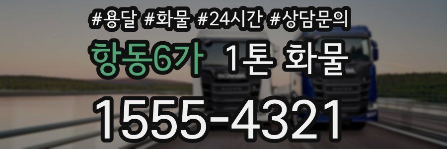 항동6가 1톤 화물