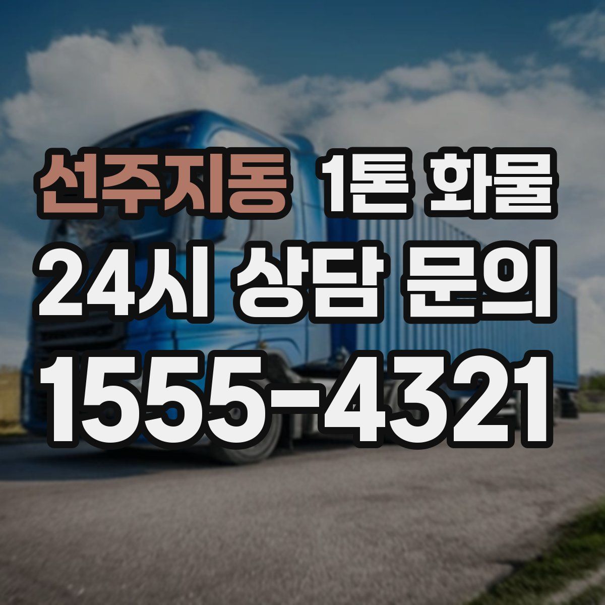 선주지동 1톤 화물