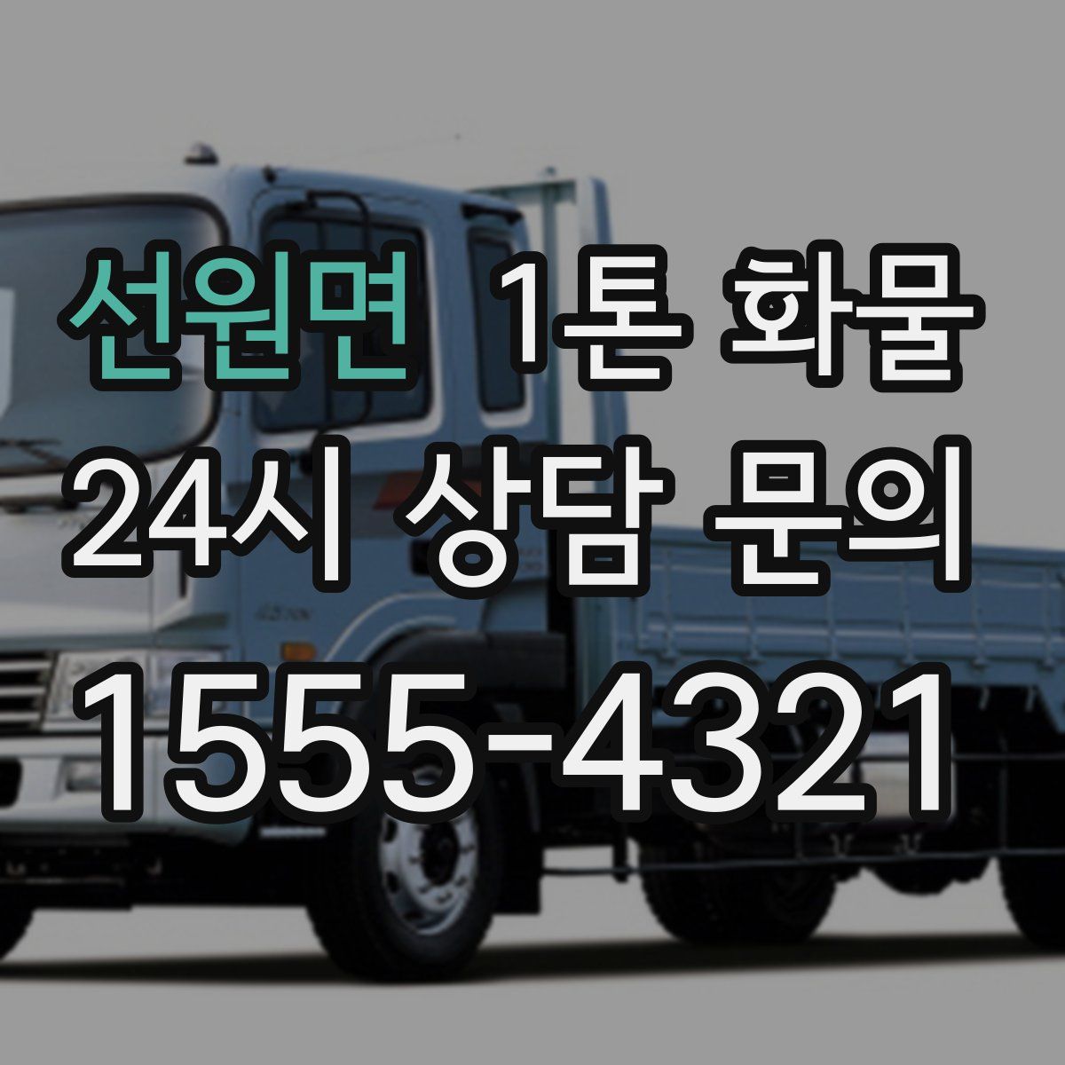 선원면 1톤 화물