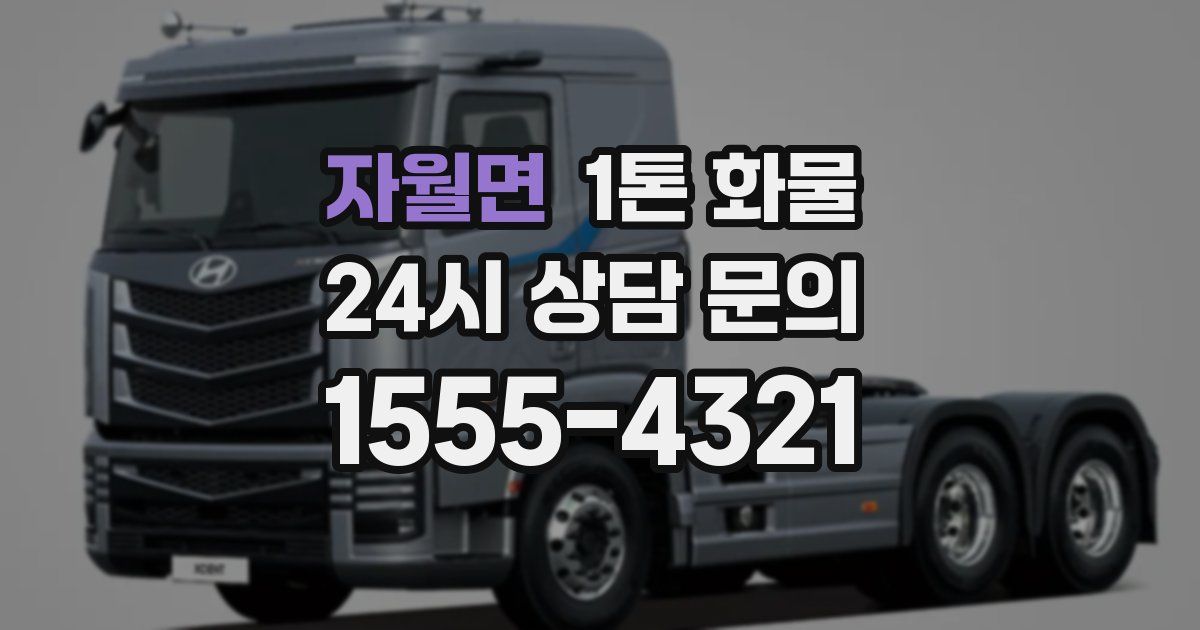 자월면 1톤 화물