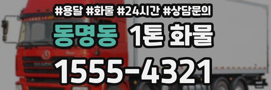 동명동 1톤 화물