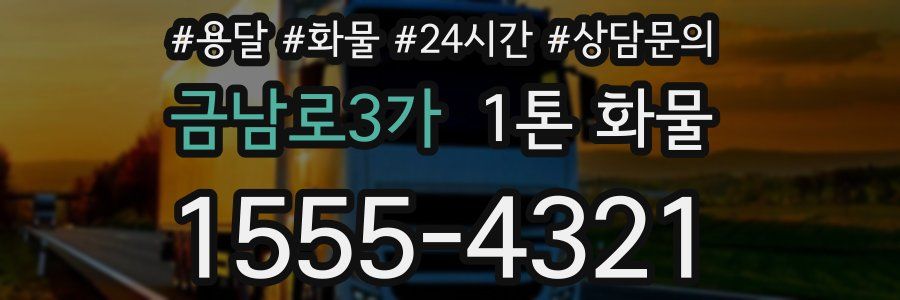금남로3가 1톤 화물