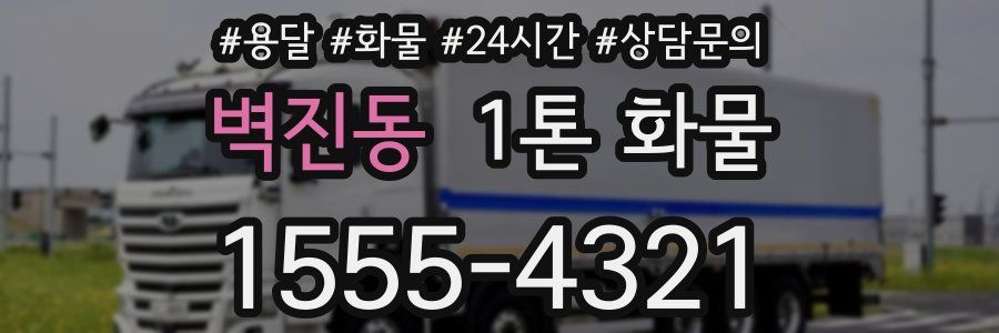 벽진동 1톤 화물