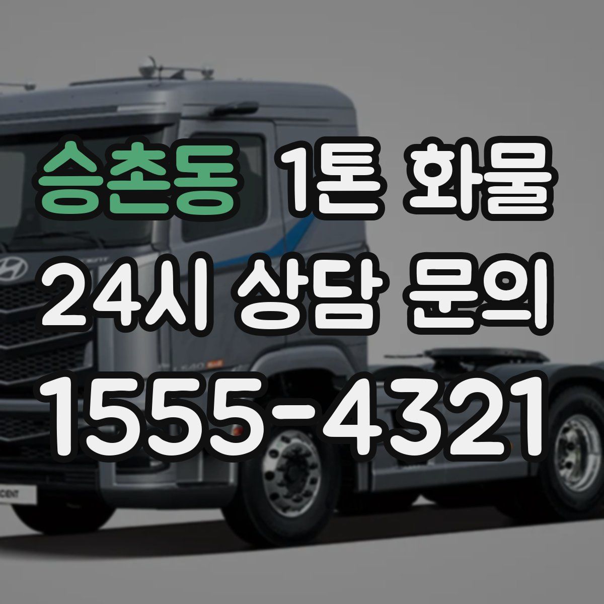 승촌동 1톤 화물