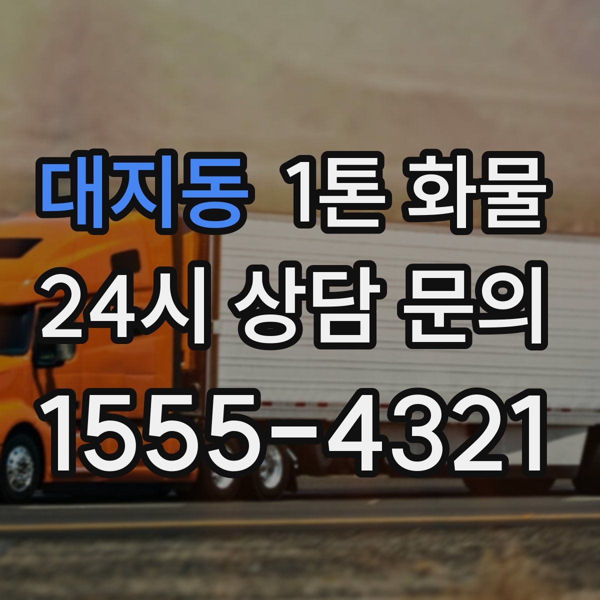 대지동 1톤 화물