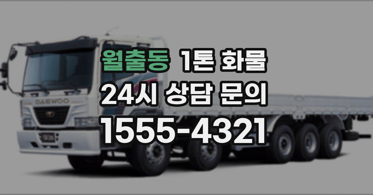 월출동 1톤 화물