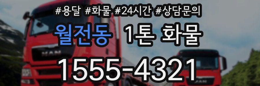 월전동 1톤 화물