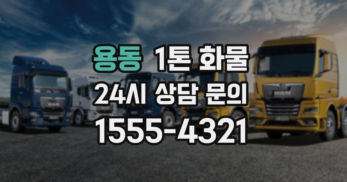 용동 1톤 화물