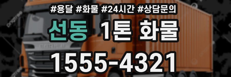 선동 1톤 화물