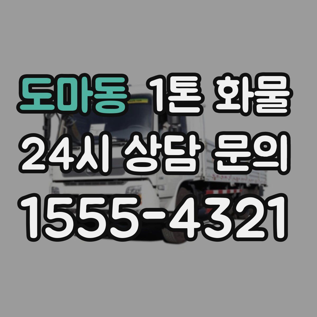 도마동 1톤 화물
