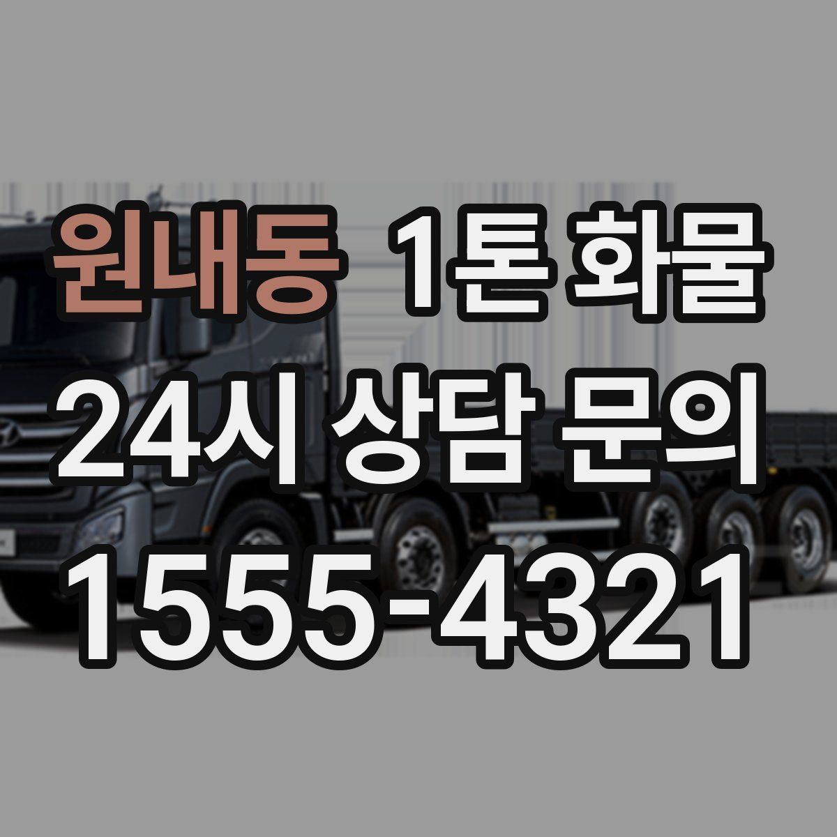 원내동 1톤 화물