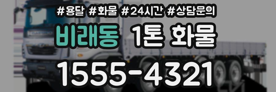 비래동 1톤 화물