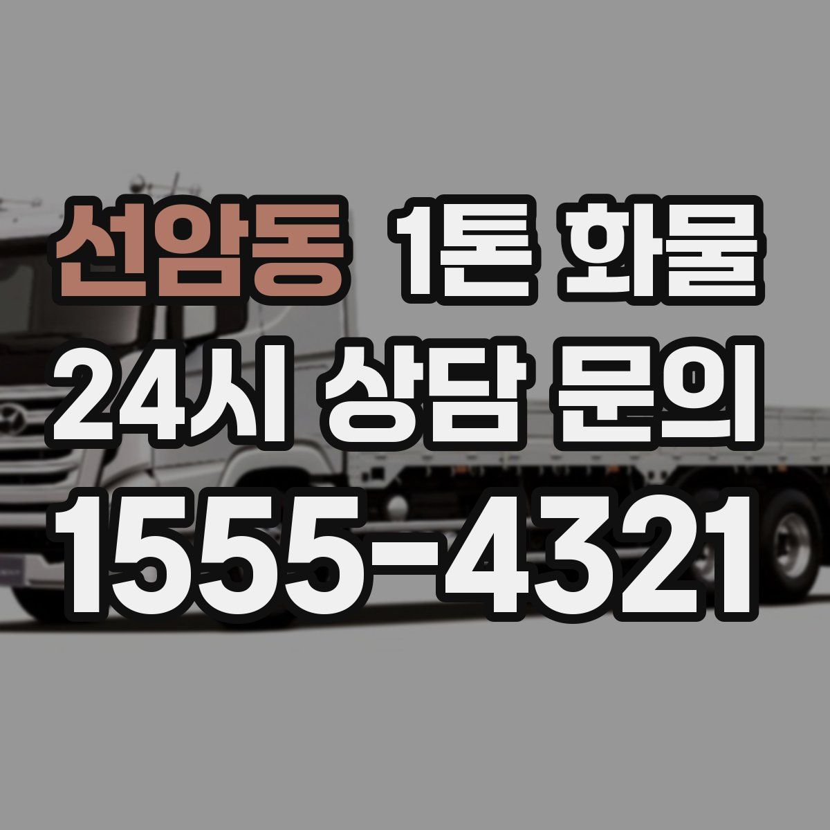 선암동 1톤 화물