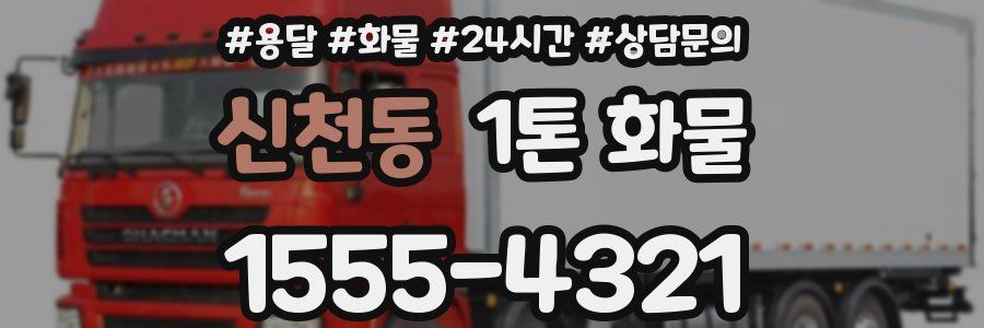 신천동 1톤 화물