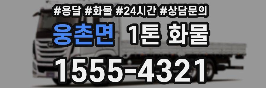 웅촌면 1톤 화물