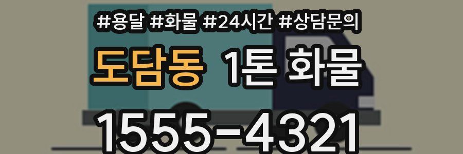 도담동 1톤 화물