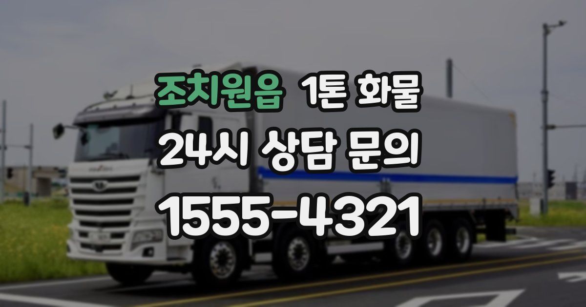 조치원읍 1톤 화물