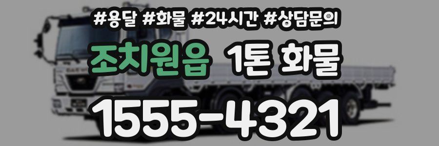조치원읍 1톤 화물
