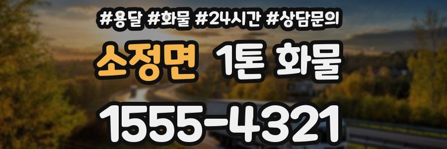 소정면 1톤 화물