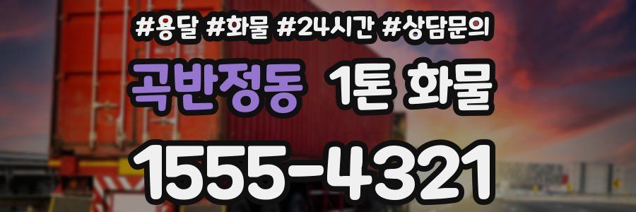 곡반정동 1톤 화물