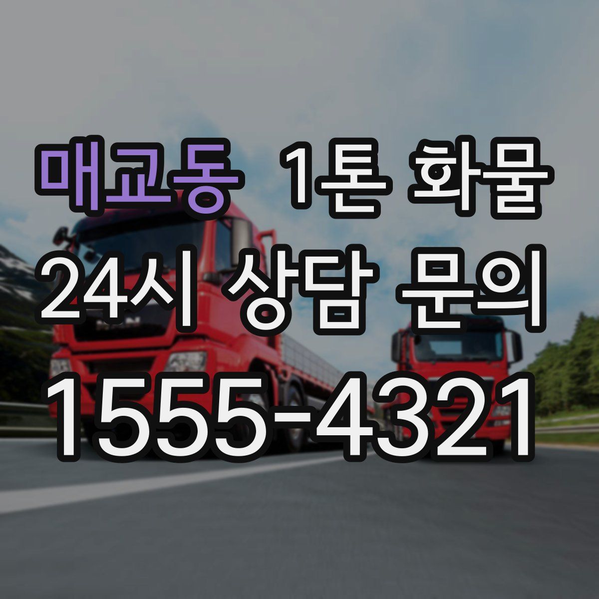 매교동 1톤 화물