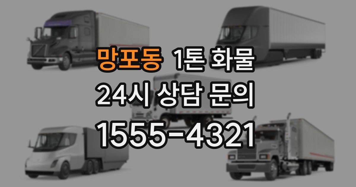 망포동 1톤 화물