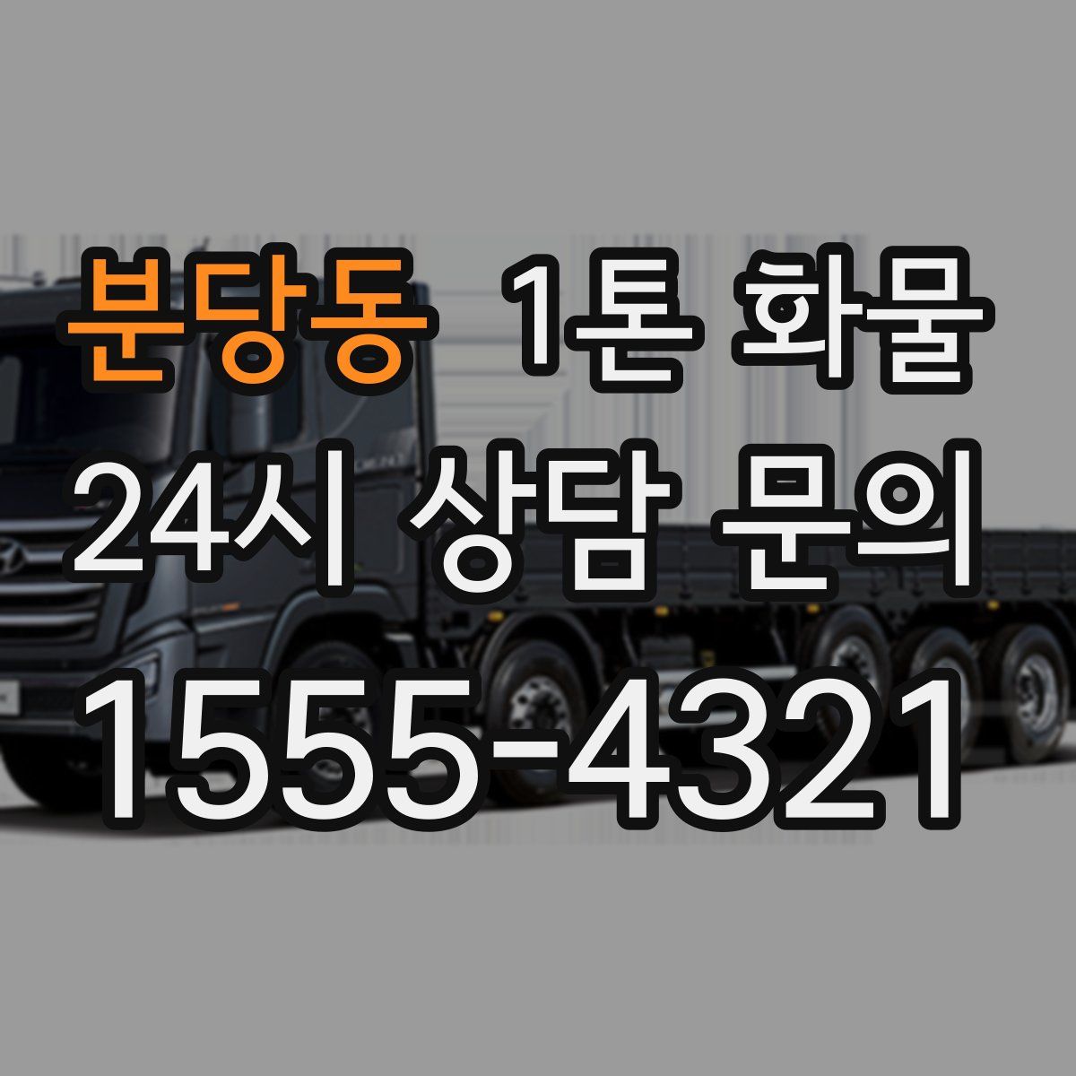 분당동 1톤 화물