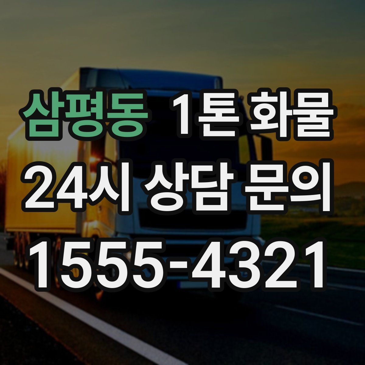 삼평동 1톤 화물