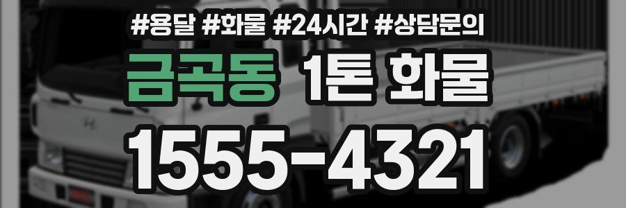 금곡동 1톤 화물
