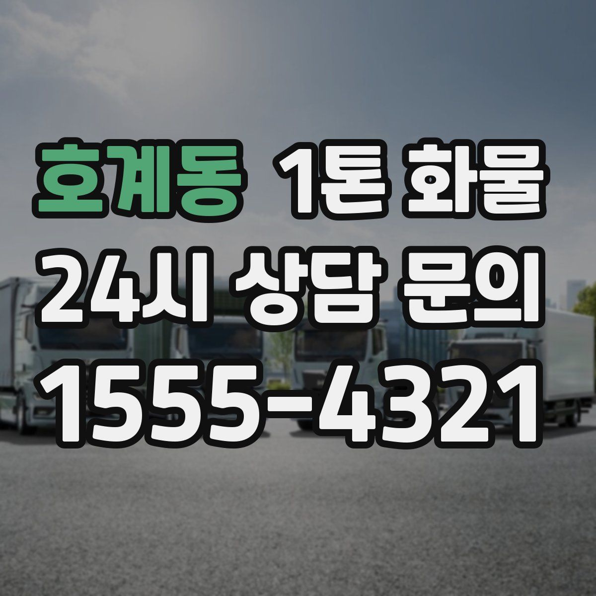 호계동 1톤 화물
