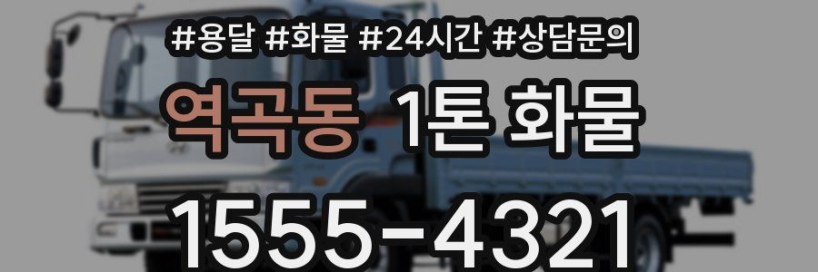 역곡동 1톤 화물