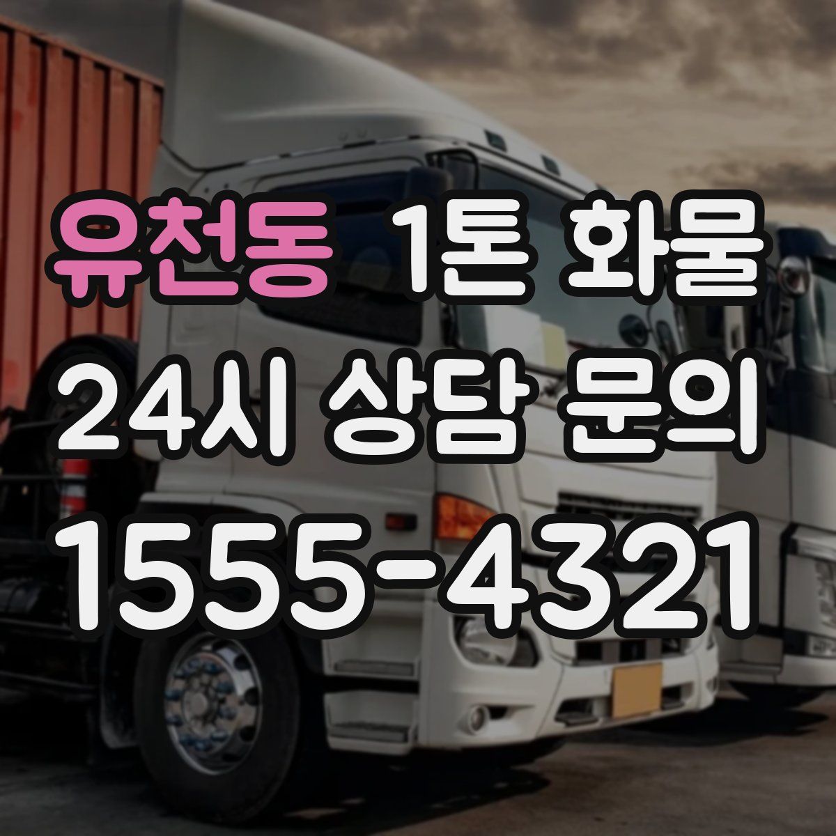 유천동 1톤 화물