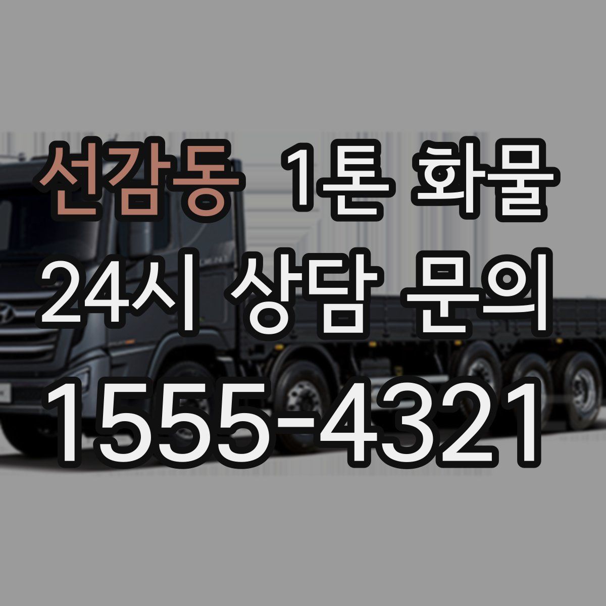 선감동 1톤 화물