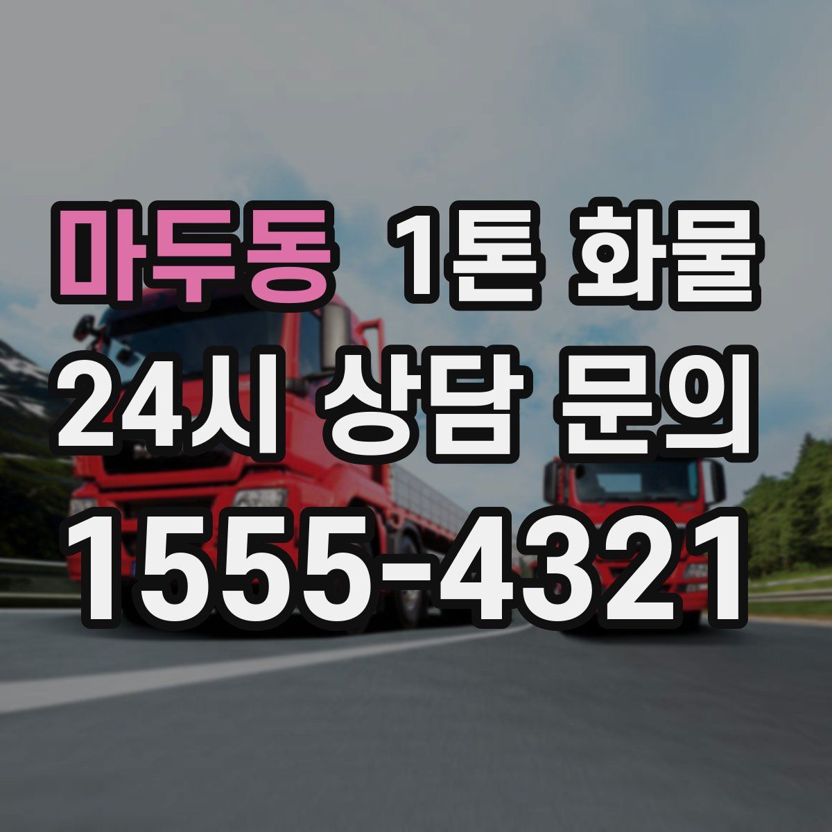 마두동 1톤 화물