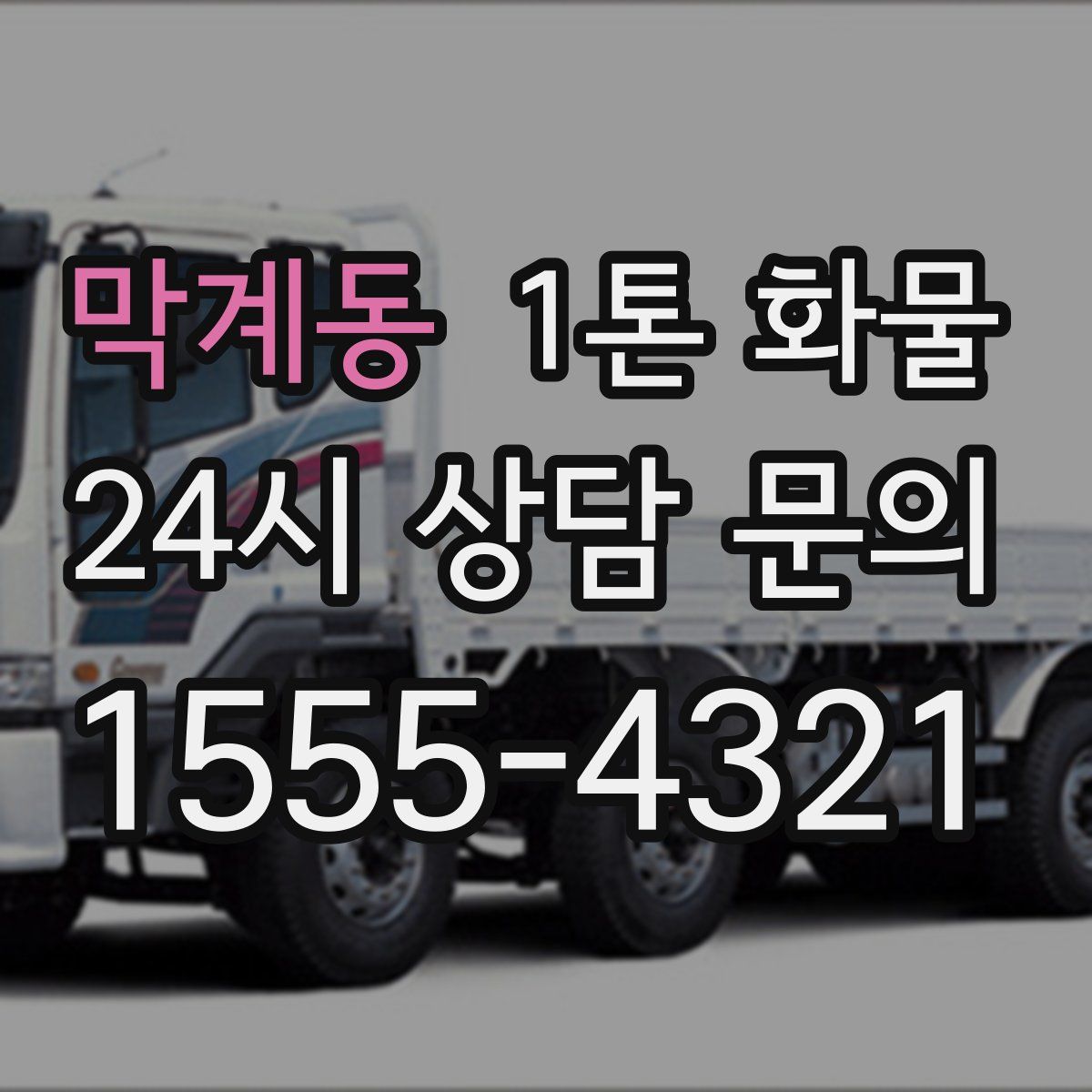 막계동 1톤 화물