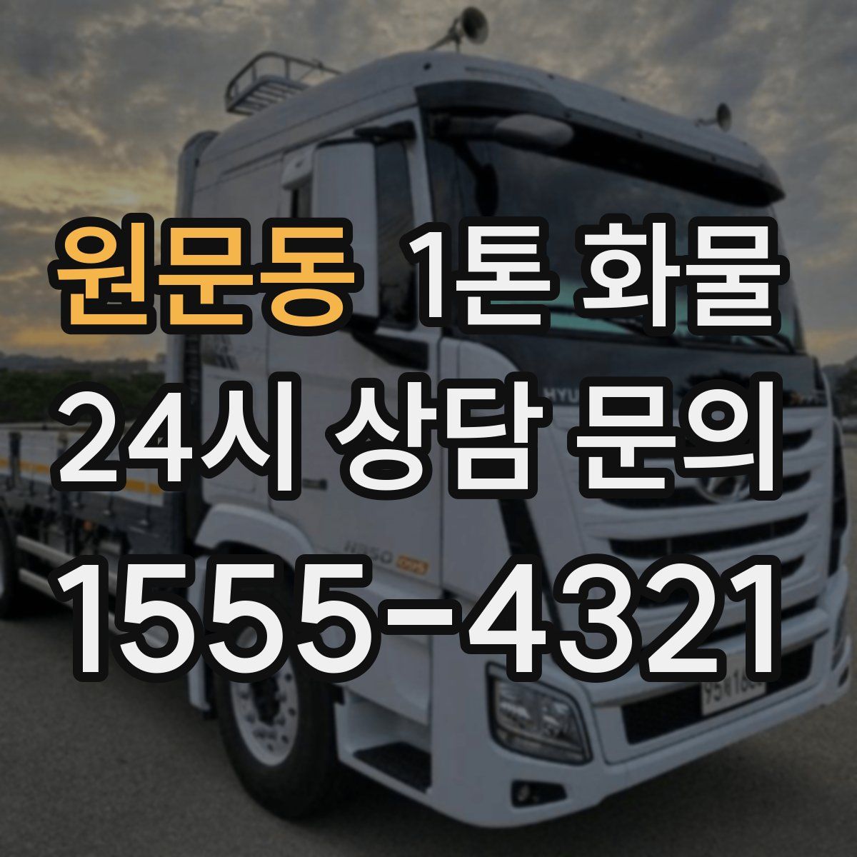 원문동 1톤 화물