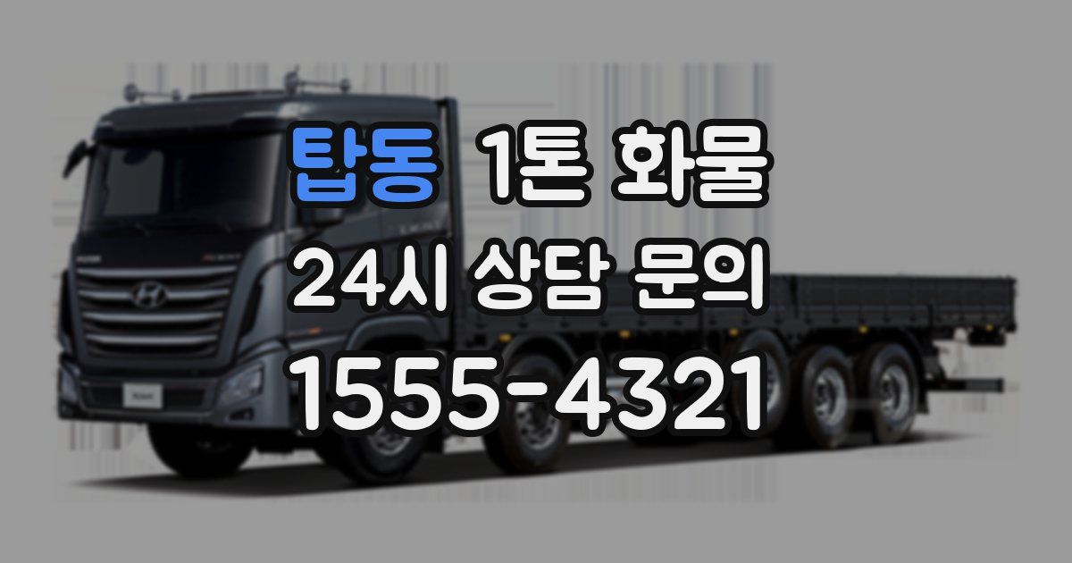 탑동 1톤 화물