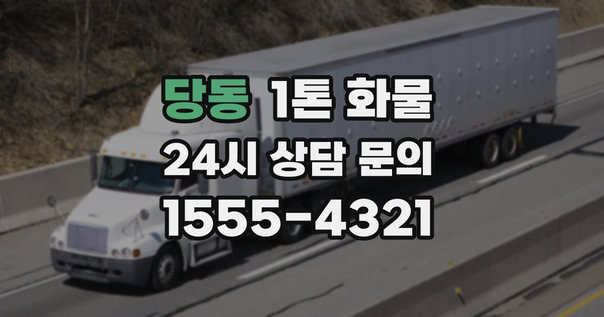 당동 1톤 화물
